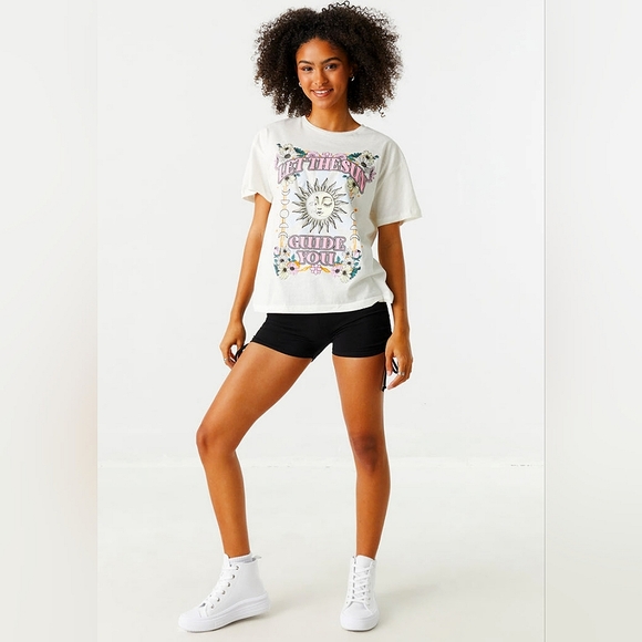 Let The Sun Guide You Graphic Boyfriend T-Shirt Summer Fashion - Picture 2 of 2